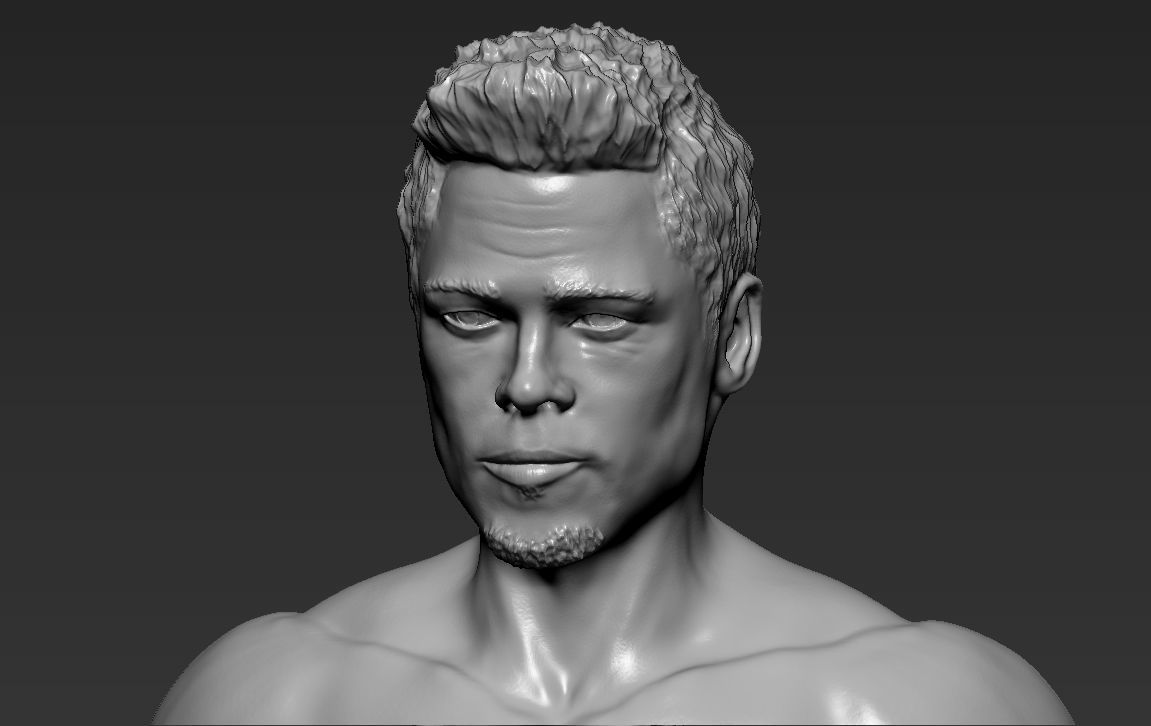 Tyler Durden Brad Pitt Fight Club for full color 3D printing 3D print model_56