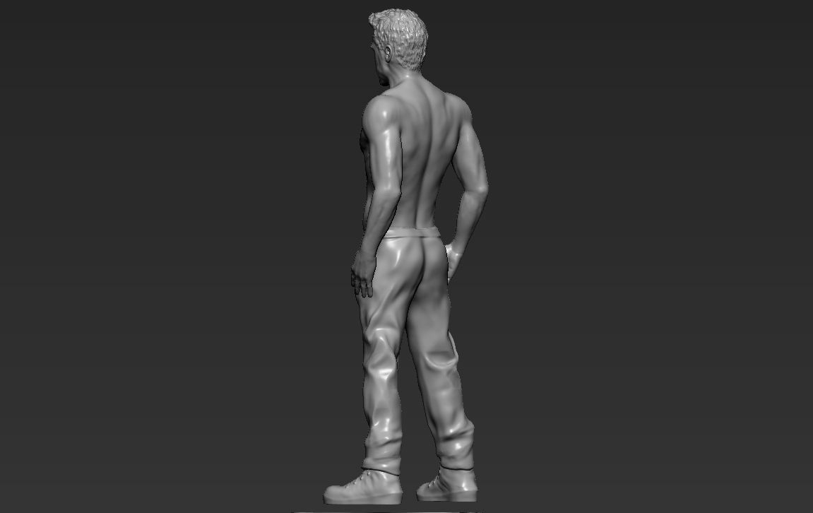 Tyler Durden Brad Pitt Fight Club for full color 3D printing 3D print model_38