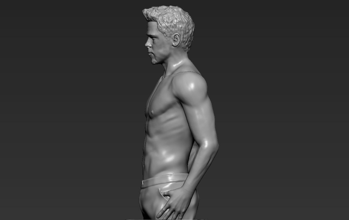 Tyler Durden Brad Pitt Fight Club for full color 3D printing 3D print model_42