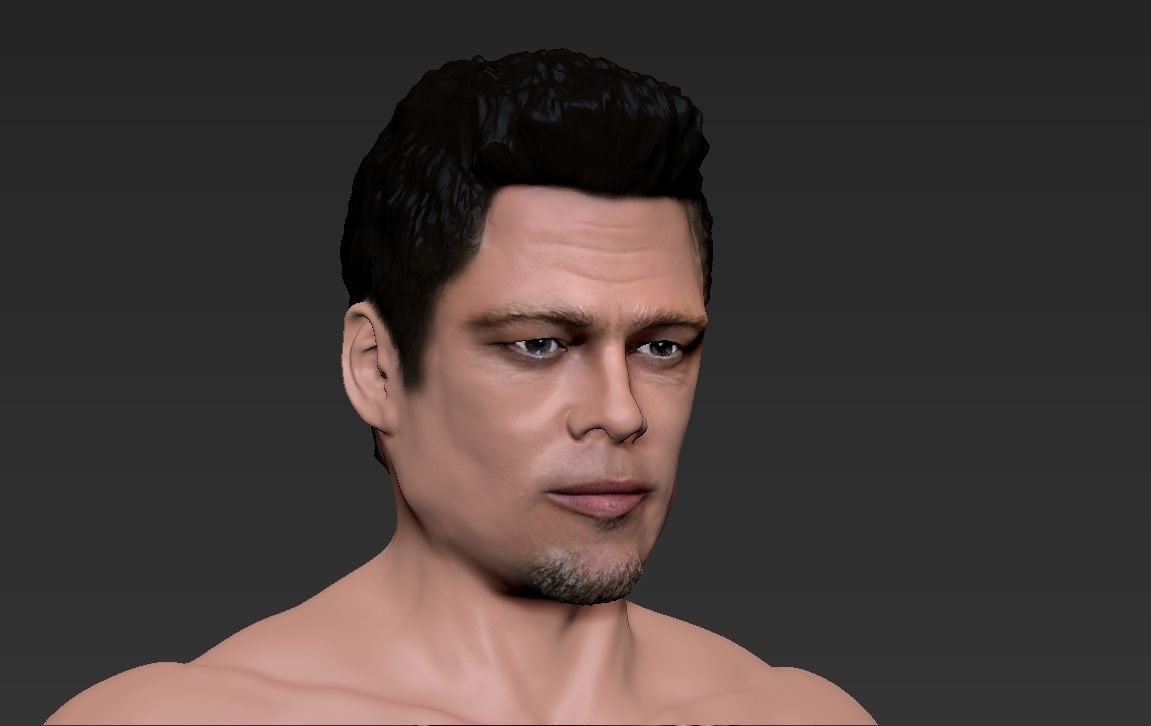 Tyler Durden Brad Pitt Fight Club for full color 3D printing 3D print model_20
