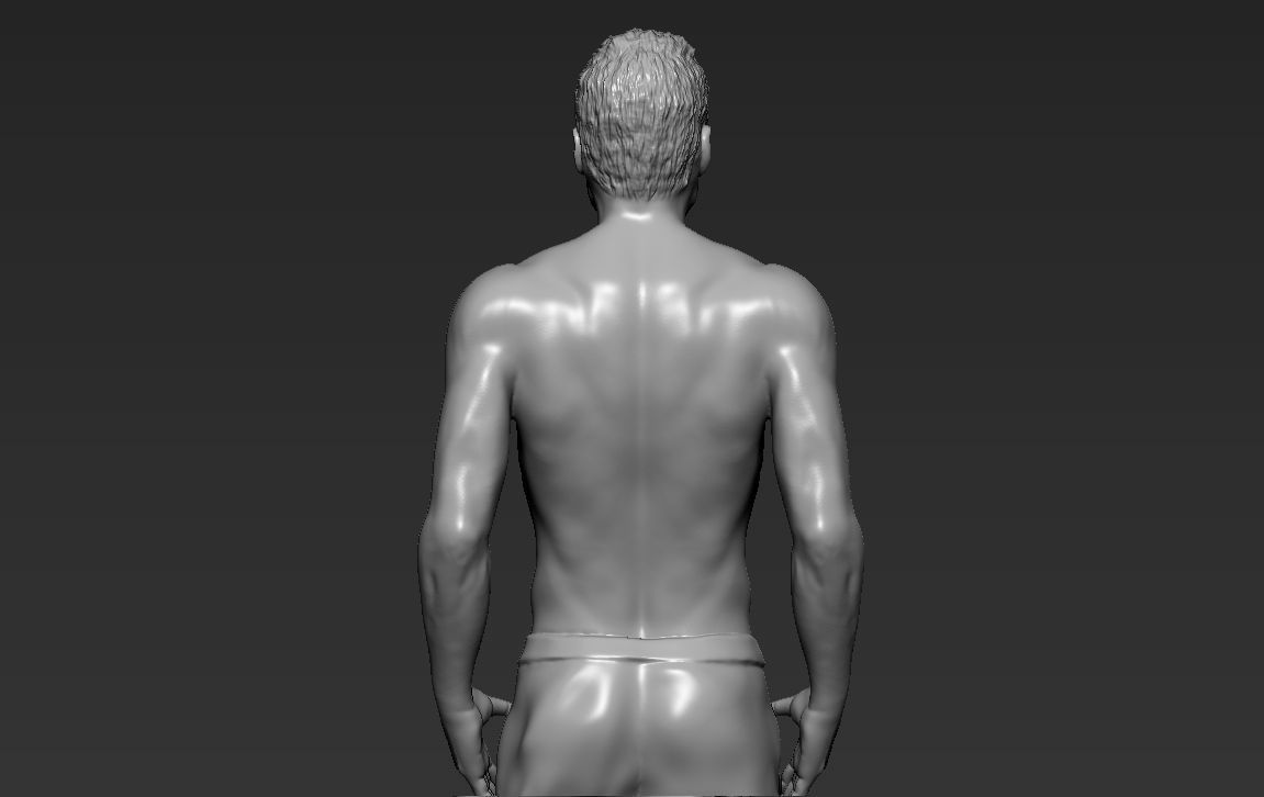 Tyler Durden Brad Pitt Fight Club for full color 3D printing 3D print model_30