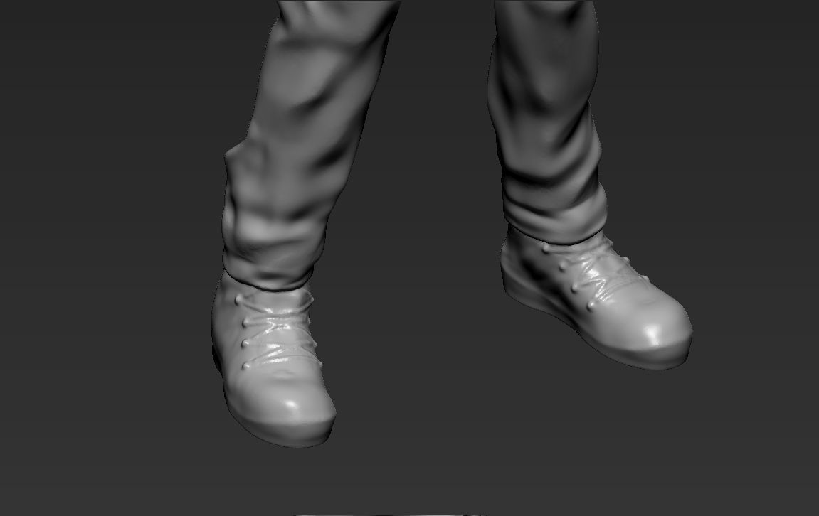 Tyler Durden Brad Pitt Fight Club for full color 3D printing 3D print model_55