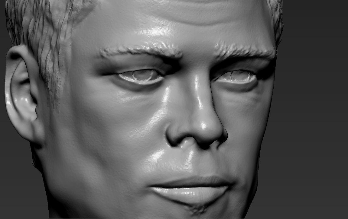 Tyler Durden Brad Pitt Fight Club for full color 3D printing 3D print model_54
