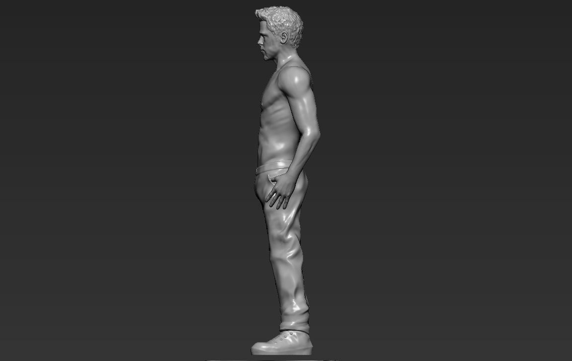 Tyler Durden Brad Pitt Fight Club for full color 3D printing 3D print model_35