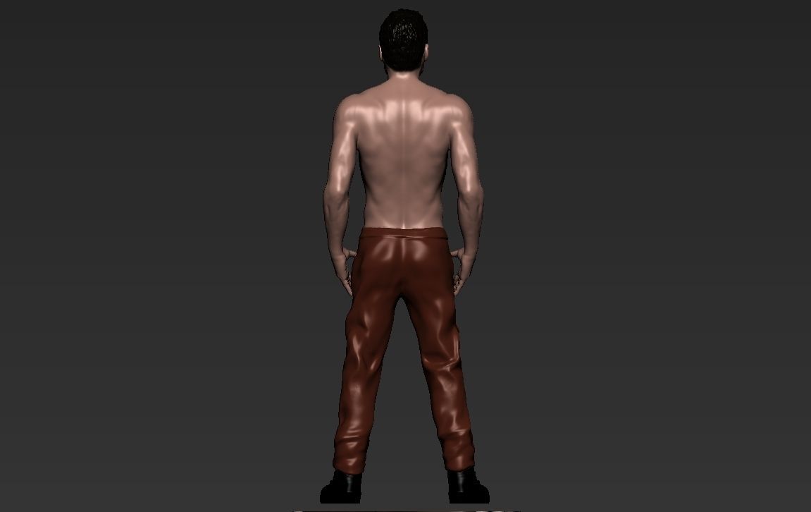 Tyler Durden Brad Pitt Fight Club for full color 3D printing 3D print model_12