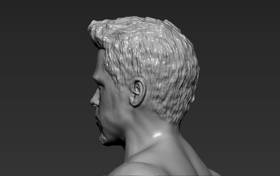 Tyler Durden Brad Pitt Fight Club for full color 3D printing 3D print model_46