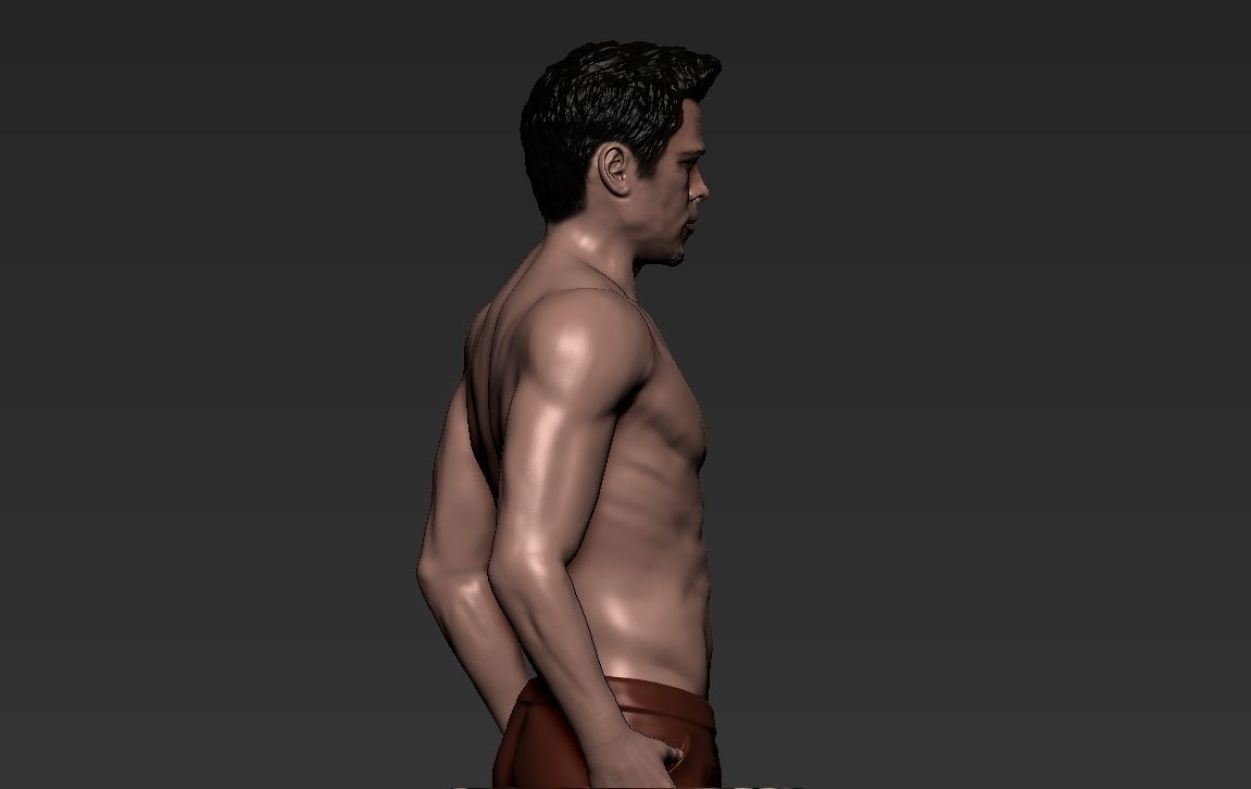 Tyler Durden Brad Pitt Fight Club for full color 3D printing 3D print model_3