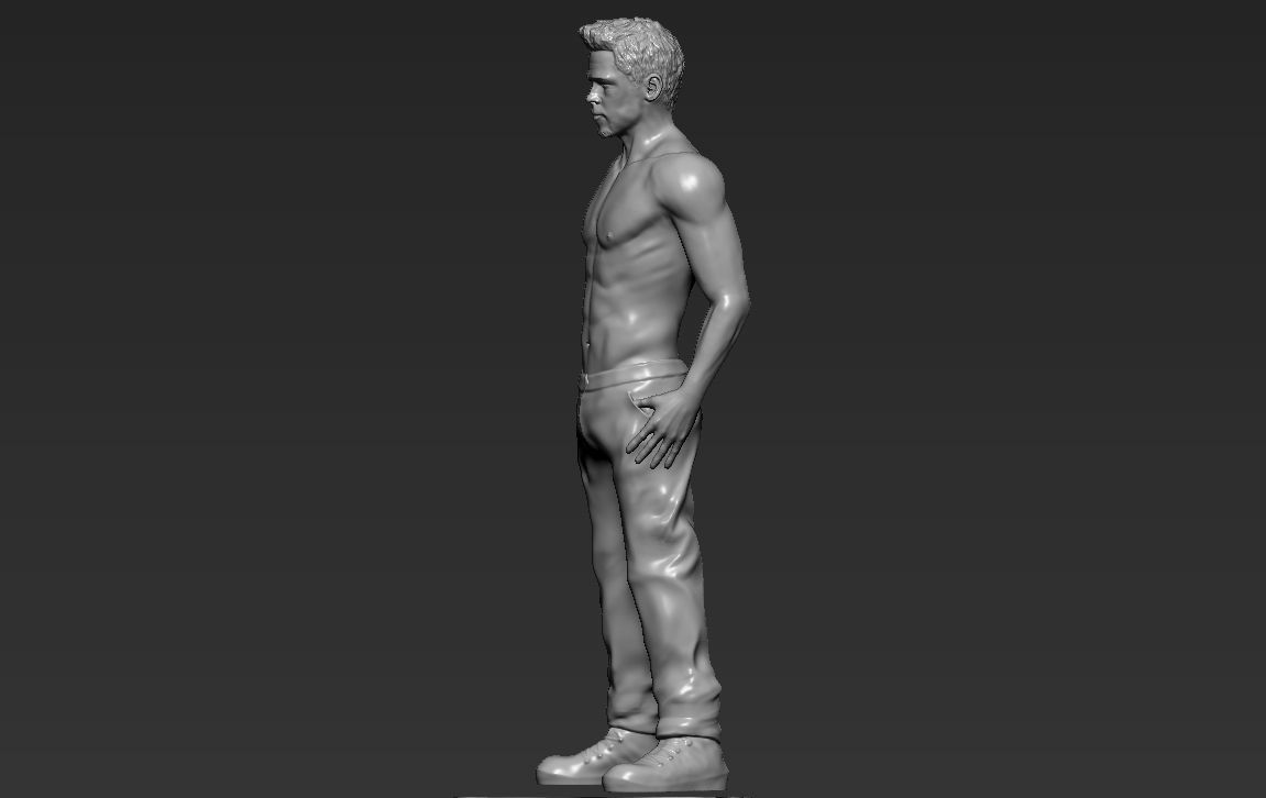 Tyler Durden Brad Pitt Fight Club for full color 3D printing 3D print model_36