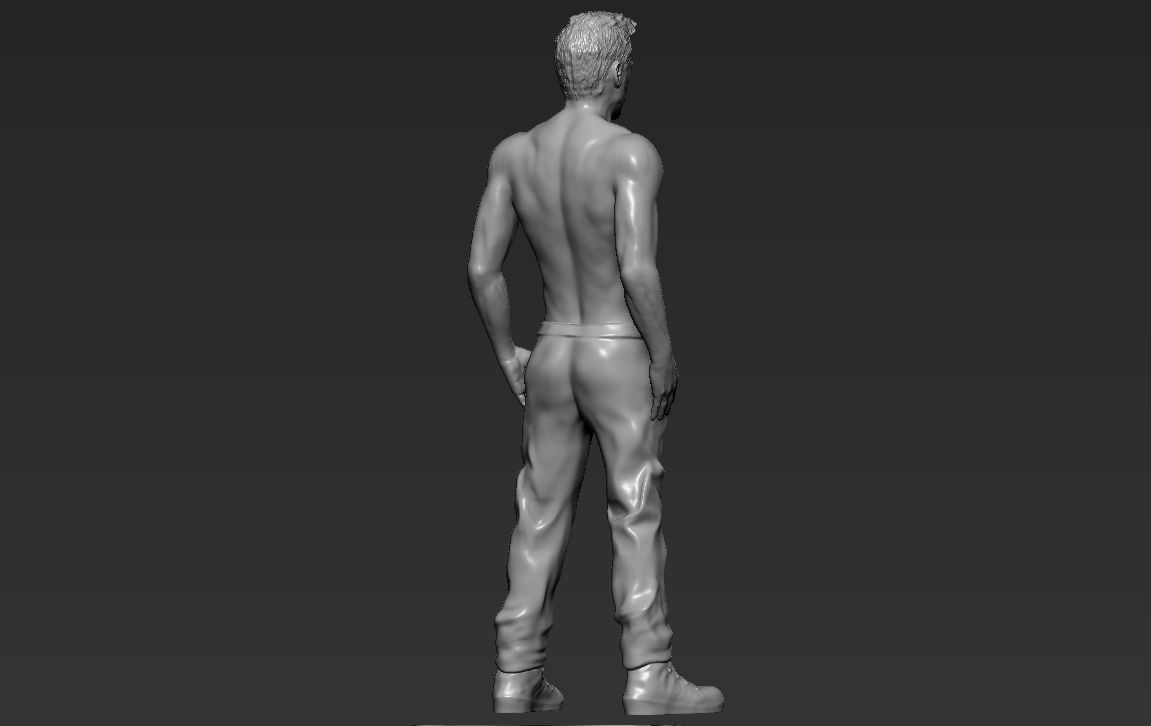 Tyler Durden Brad Pitt Fight Club for full color 3D printing 3D print model_41