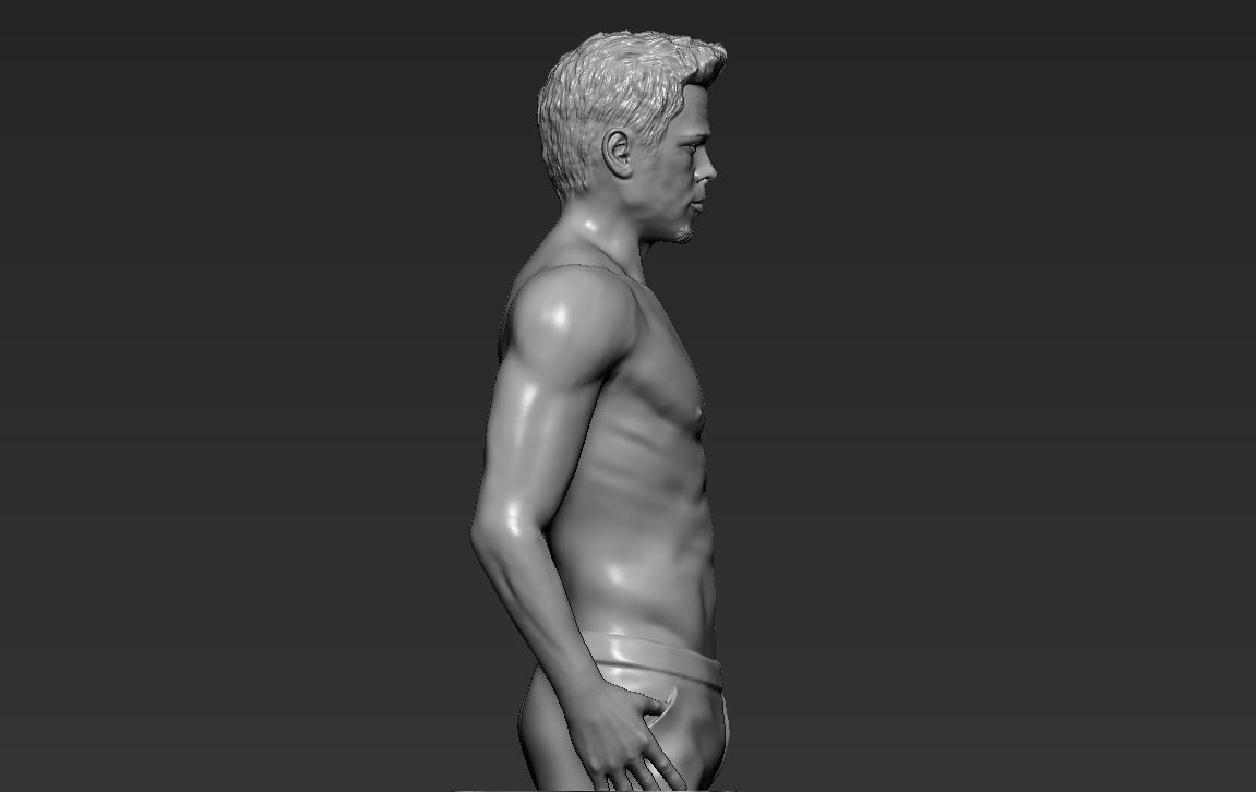Tyler Durden Brad Pitt Fight Club for full color 3D printing 3D print model_29