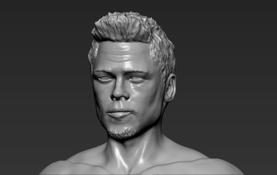 Tyler Durden Brad Pitt Fight Club for full color 3D printing 3D print model_48