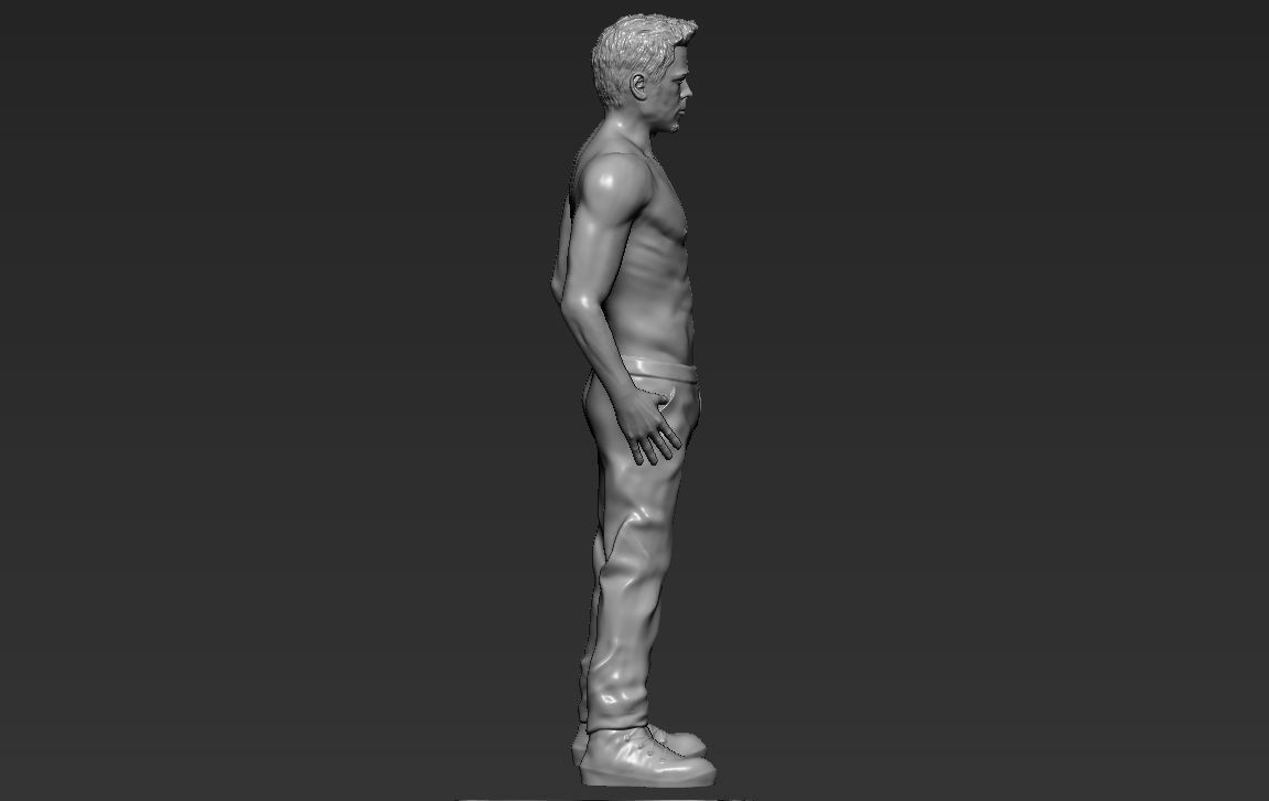 Tyler Durden Brad Pitt Fight Club for full color 3D printing 3D print model_39