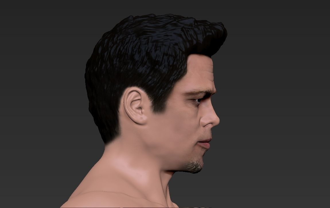 Tyler Durden Brad Pitt Fight Club for full color 3D printing 3D print model_19