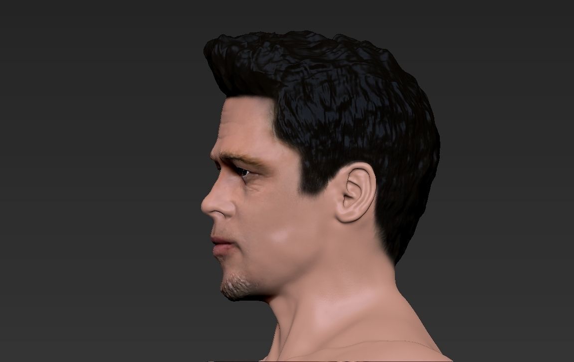 Tyler Durden Brad Pitt Fight Club for full color 3D printing 3D print model_24