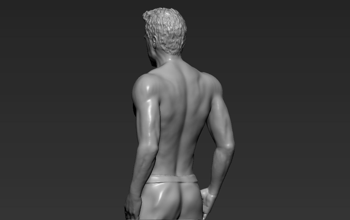 Tyler Durden Brad Pitt Fight Club for full color 3D printing 3D print model_34