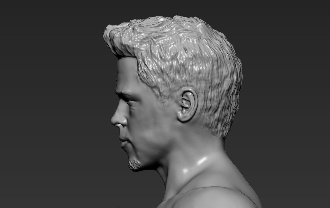 Tyler Durden Brad Pitt Fight Club for full color 3D printing 3D print model_53