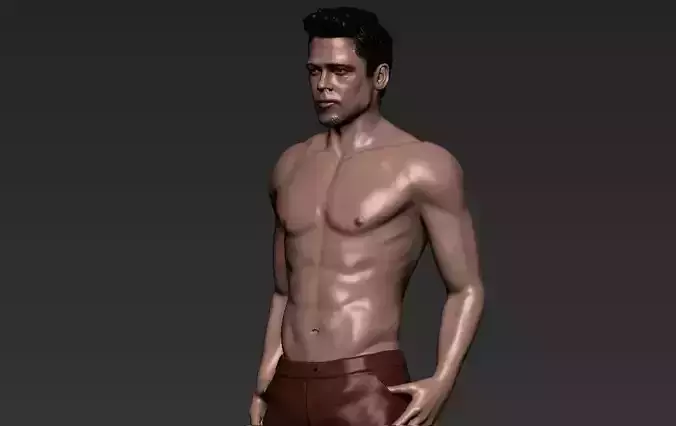 Tyler Durden Brad Pitt Fight Club for full color 3D printing 3D print model