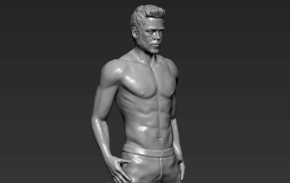 Tyler Durden Brad Pitt Fight Club for full color 3D printing 3D print model_33