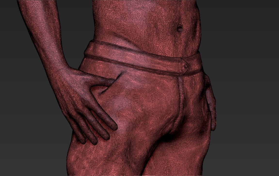 Tyler Durden Brad Pitt Fight Club for full color 3D printing 3D print model_61