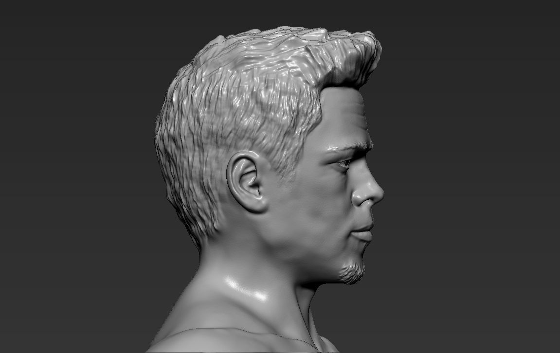 Tyler Durden Brad Pitt Fight Club for full color 3D printing 3D print model_47