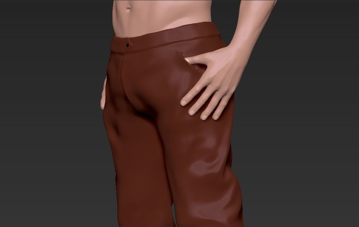 Tyler Durden Brad Pitt Fight Club for full color 3D printing 3D print model_27
