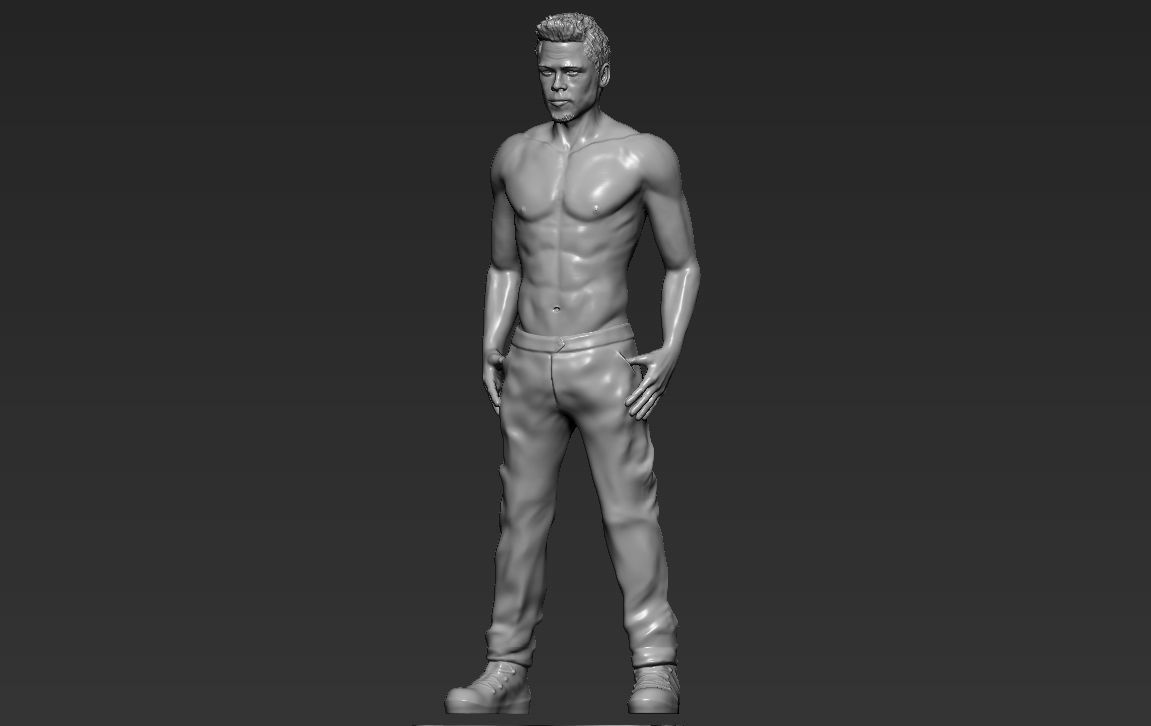 Tyler Durden Brad Pitt Fight Club for full color 3D printing 3D print model_37