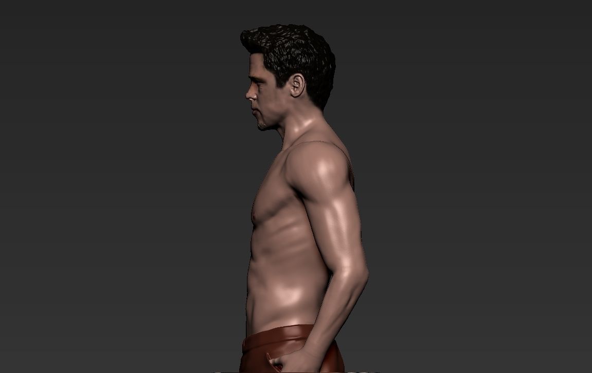 Tyler Durden Brad Pitt Fight Club for full color 3D printing 3D print model_4