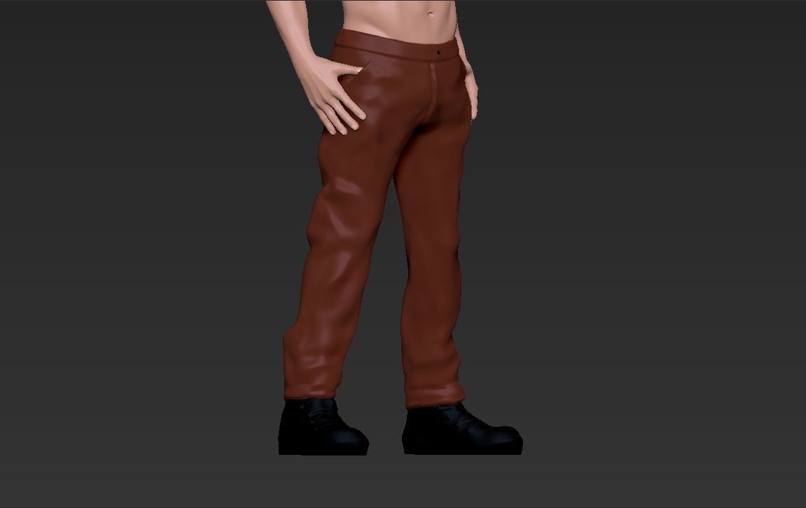 Tyler Durden Brad Pitt Fight Club for full color 3D printing 3D print model_23