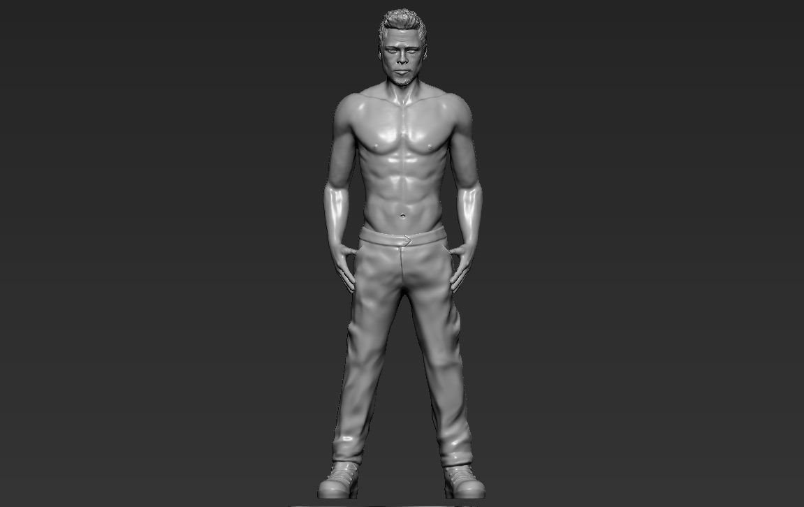 Tyler Durden Brad Pitt Fight Club for full color 3D printing 3D print model_50