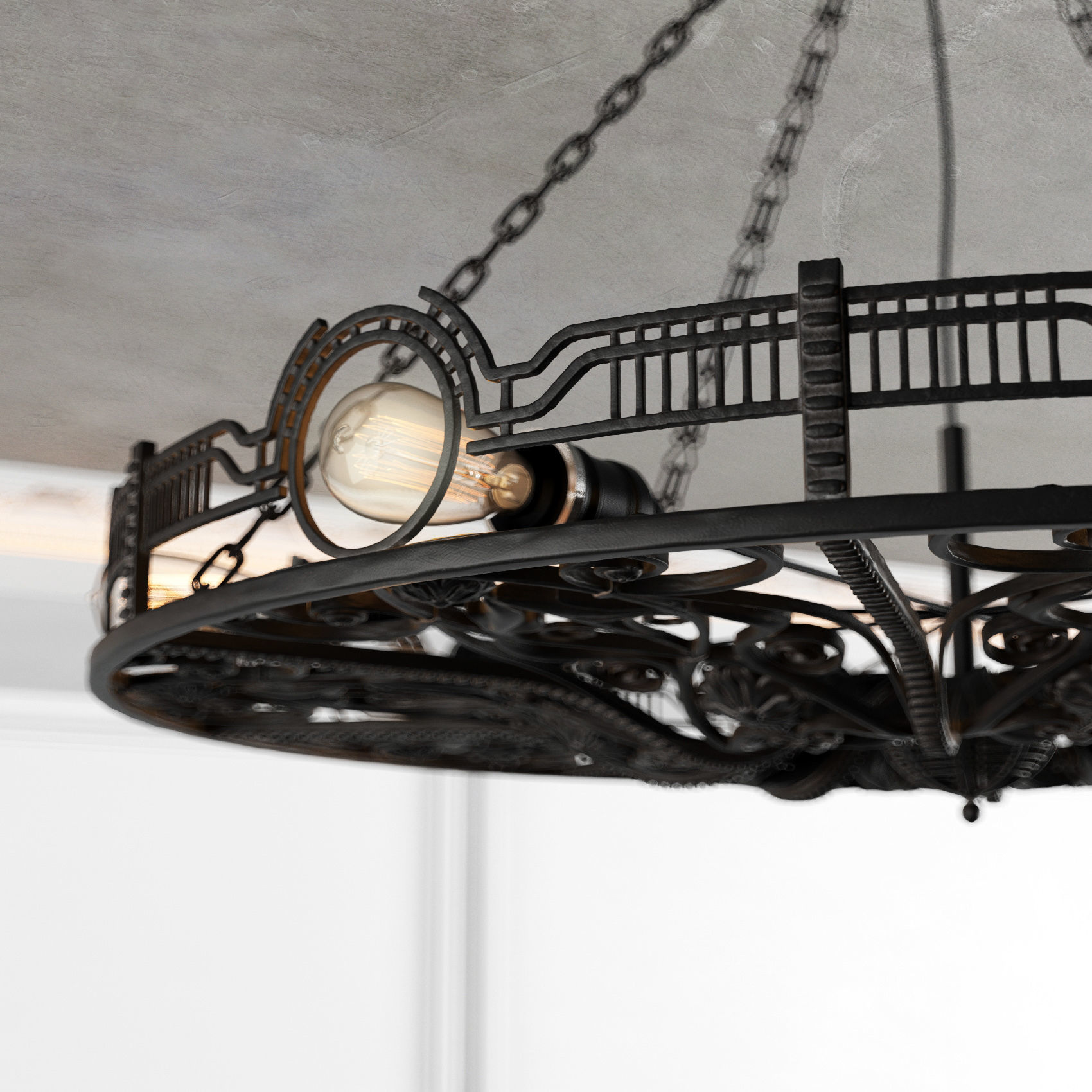 Chandelier Octapus Subberjean 3D model_3