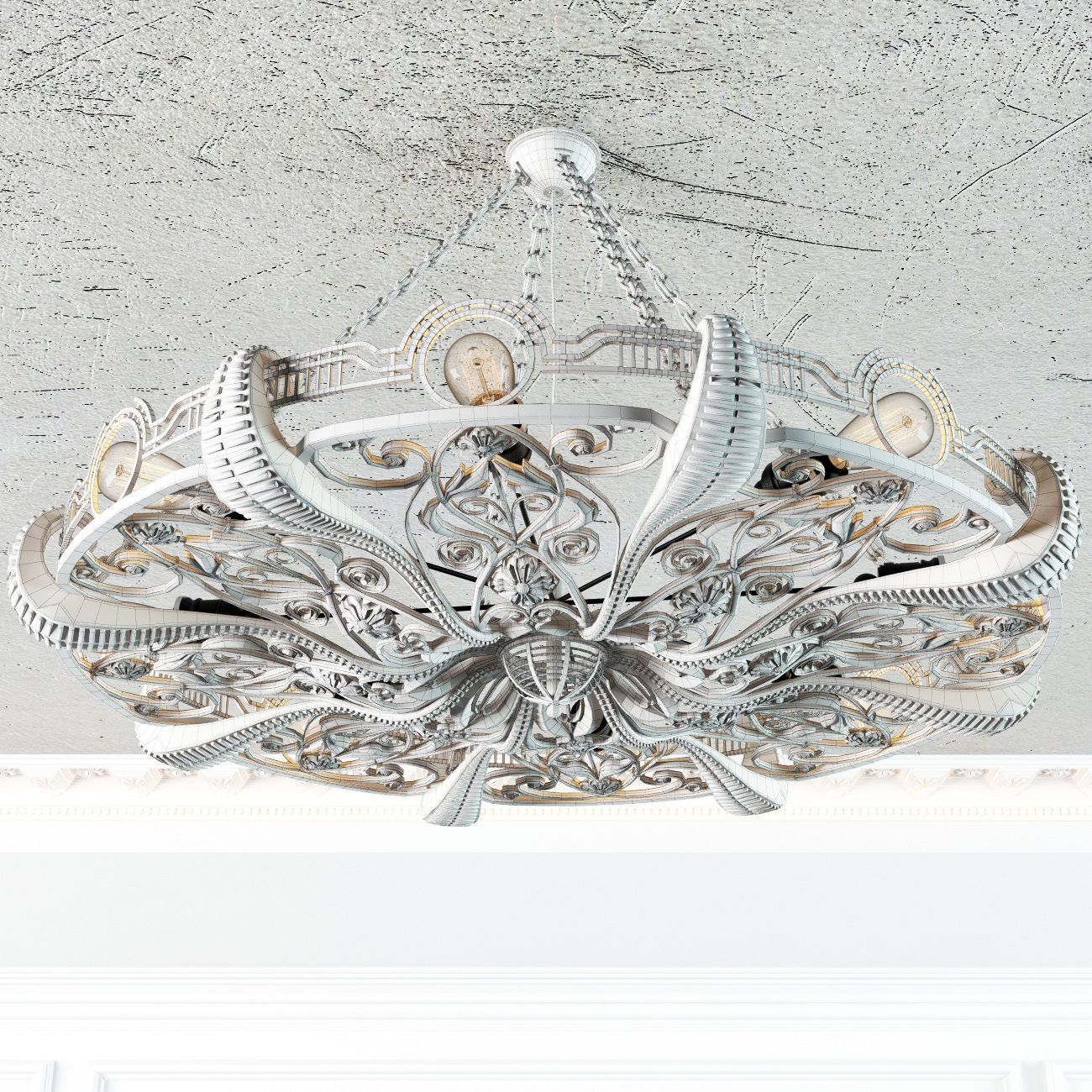 Chandelier Octapus Subberjean 3D model_7
