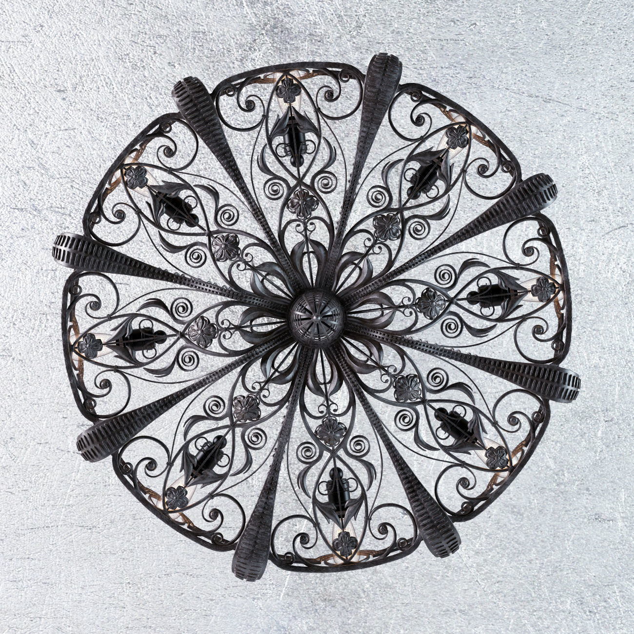 Chandelier Octapus Subberjean 3D model_4