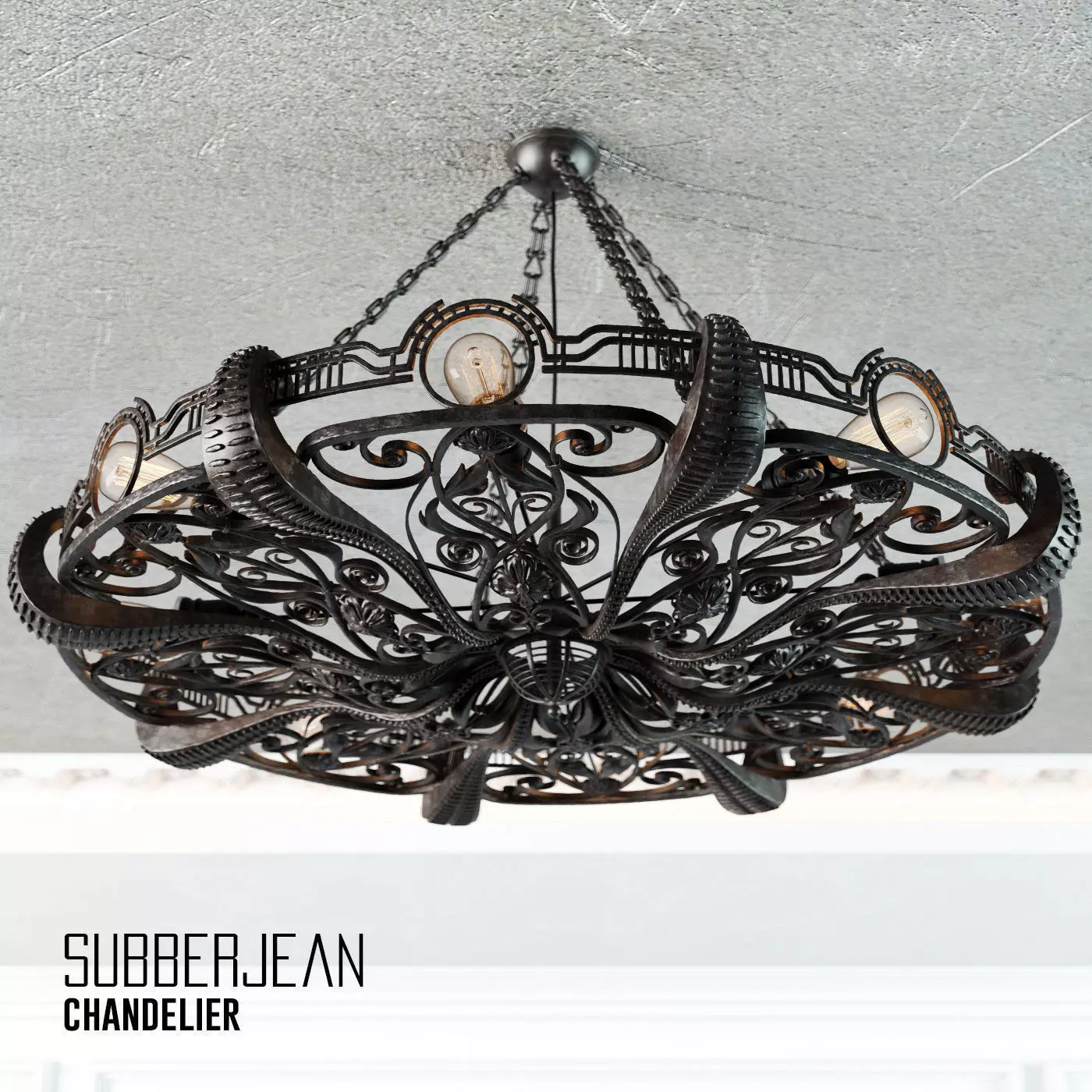 Chandelier Octapus Subberjean 3D model_0