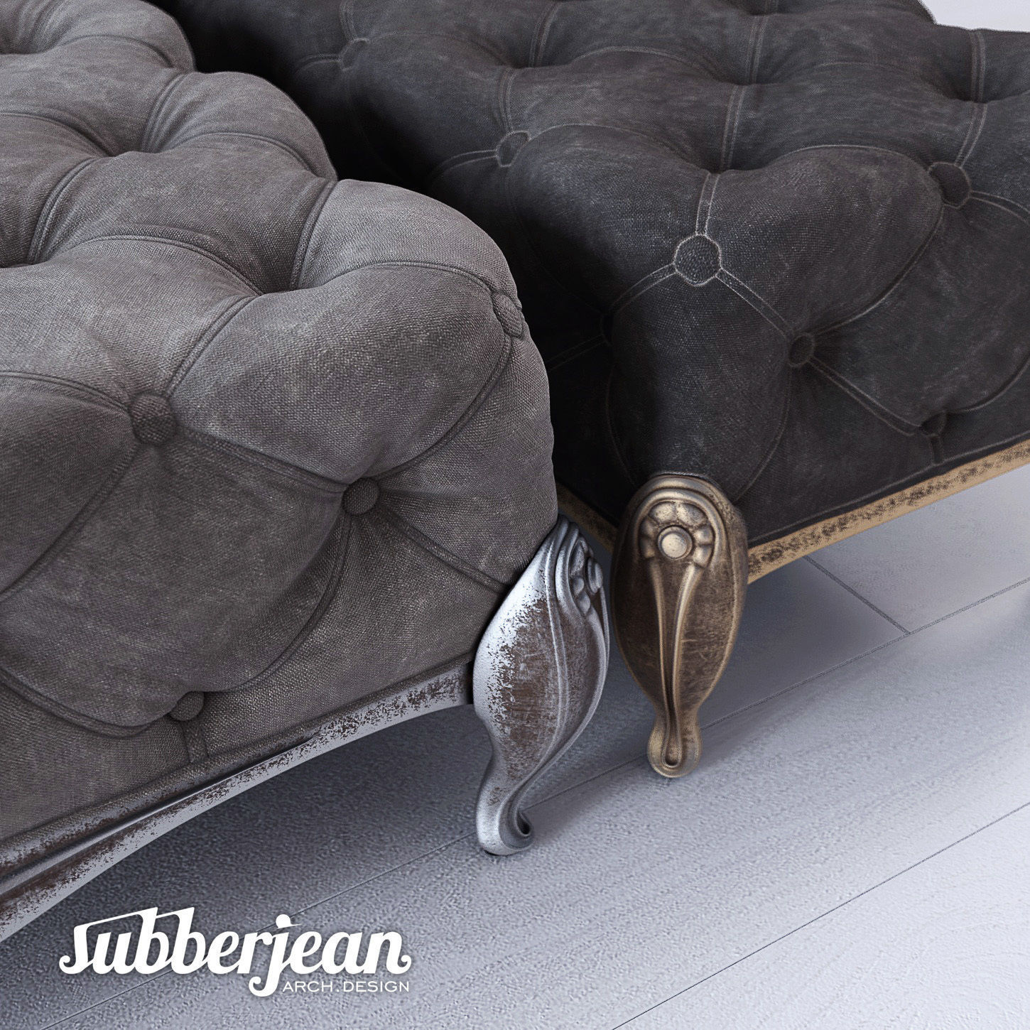 Subberjean Classical Banquette 3D model_4