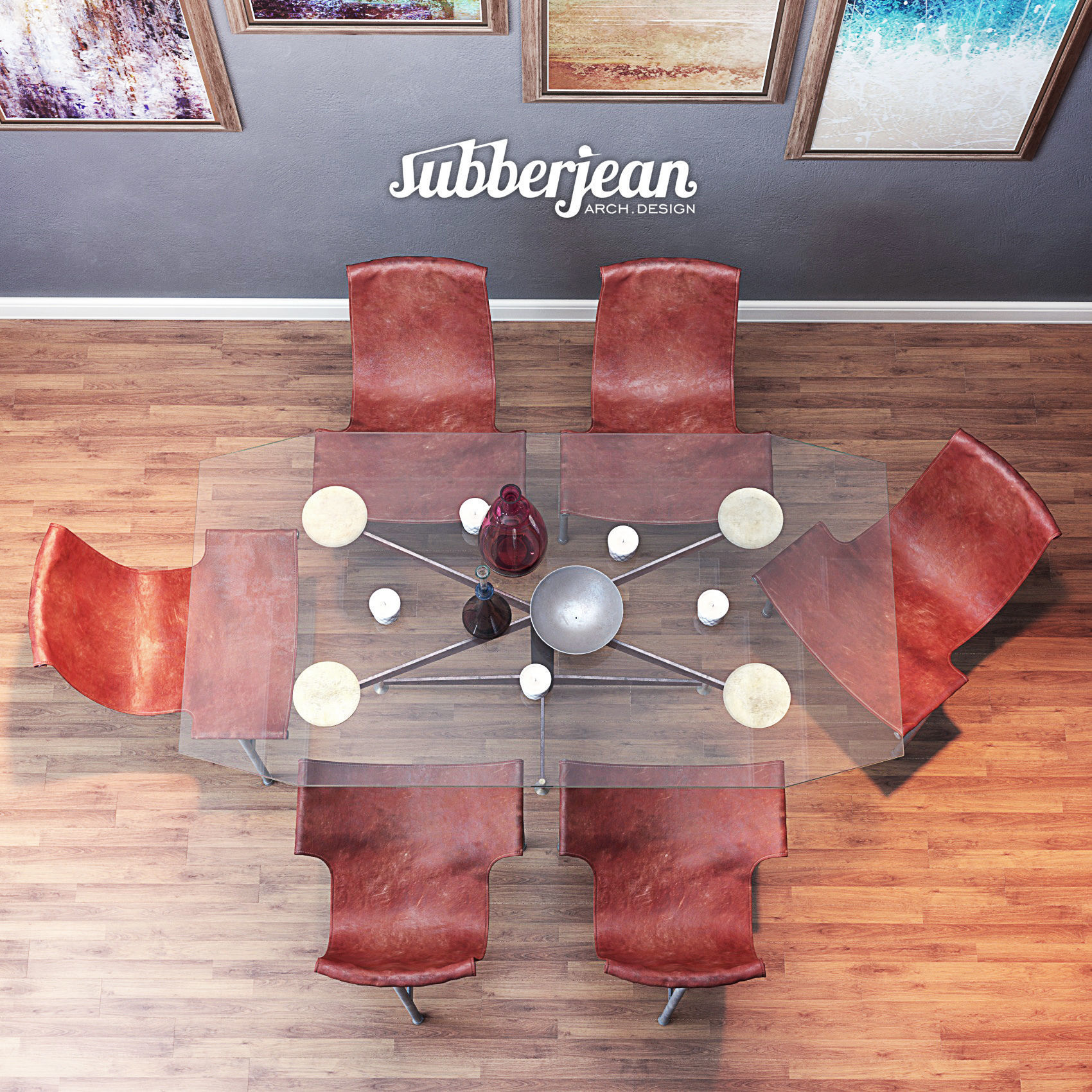 Tchair William Katavolos  Table Leonardo Fiori 3D model_1