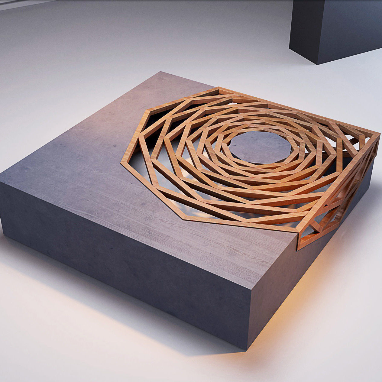 Hanako coffee table 3D model_4