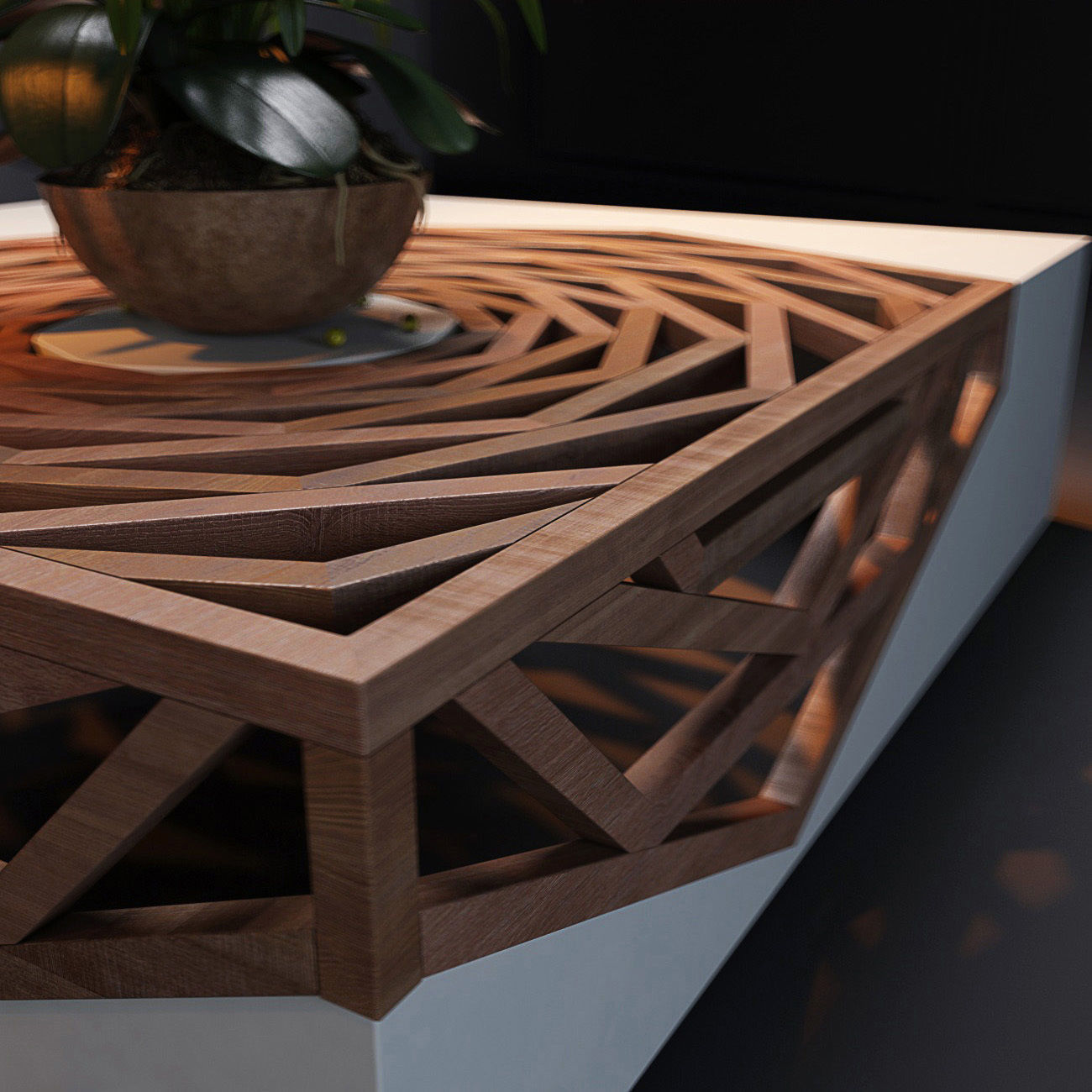 Hanako coffee table 3D model_2
