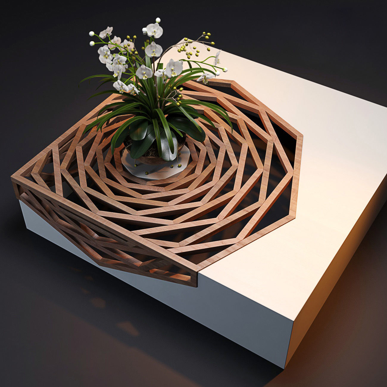 Hanako coffee table 3D model_3
