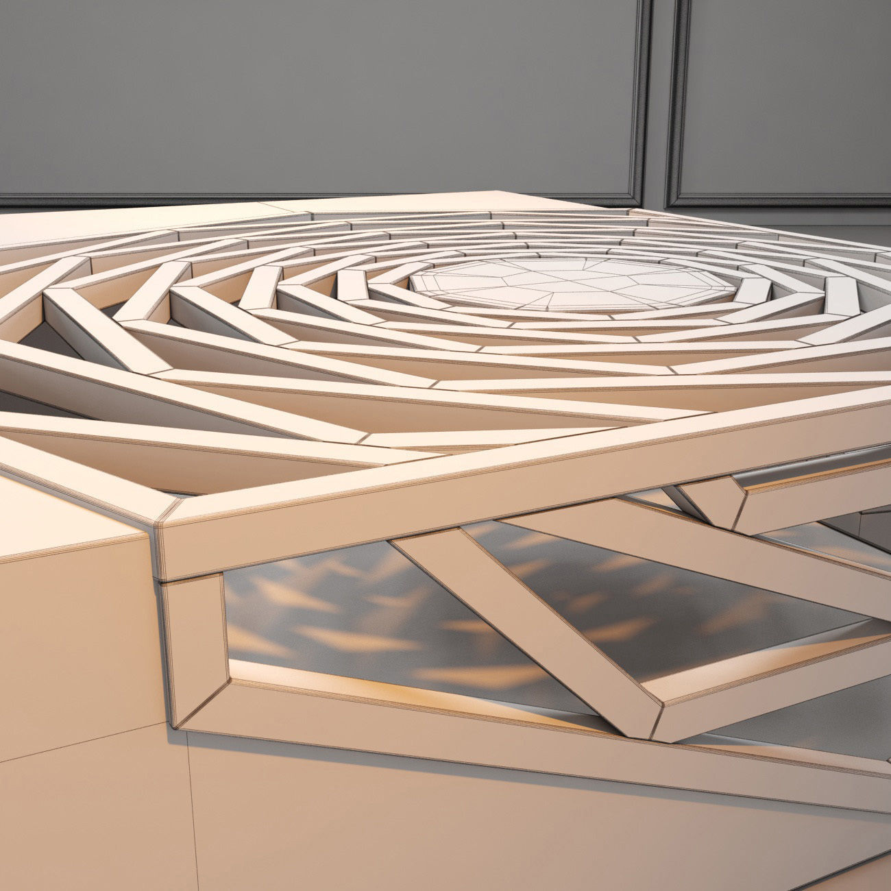 Hanako coffee table 3D model_8