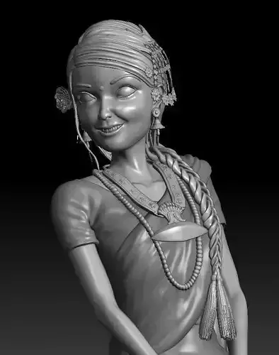newari maicha girl 3D model