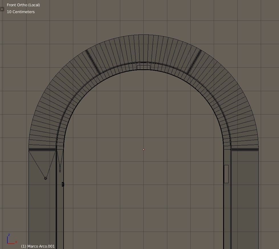 European vintage elevator - Arched model 3D model_8