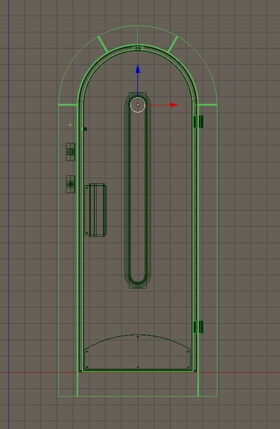 European vintage elevator - Arched model 3D model_10
