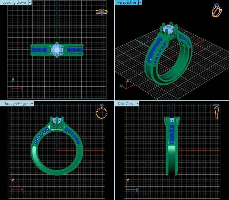 Ring T00917 3D print model_2