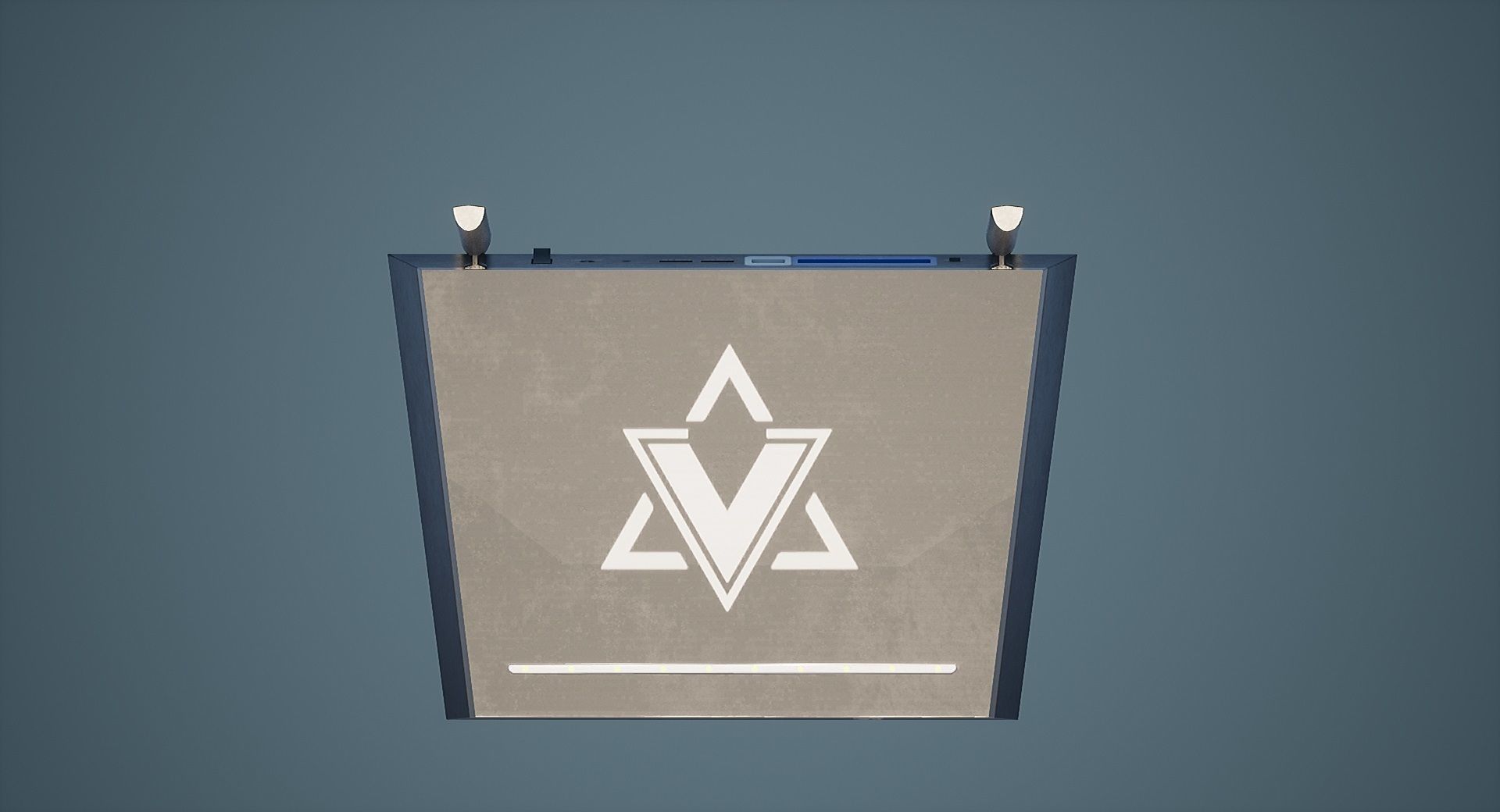 Modern Wifi Router game-ready asset Free low-poly 3D model_8