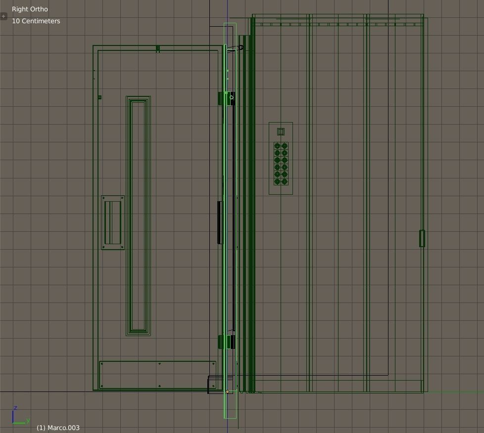 European vintage elevator 3D model_8
