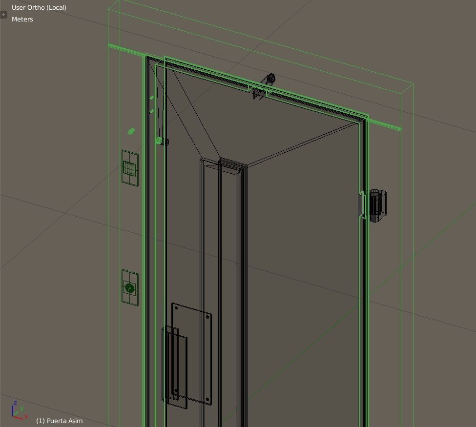 European vintage elevator 3D model_9