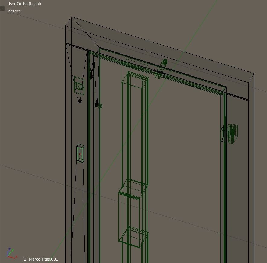 Vintage european elevator 3D model_9