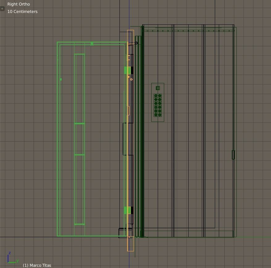 Vintage european elevator 3D model_10