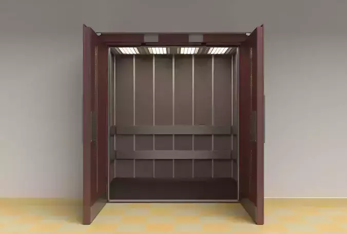 Vintage cargo elevator model