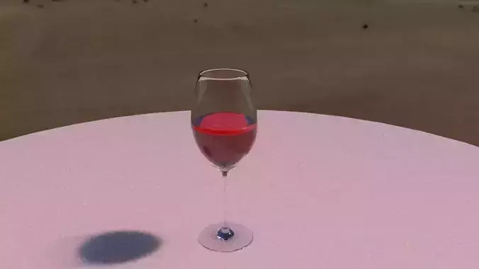glass with wine